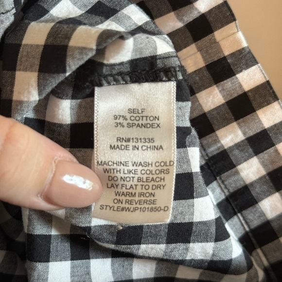 Giani Bini • Gingham Black and White Jumpsuit Sz XS Cutout Front Pockets‎ - Picture 9 of 10